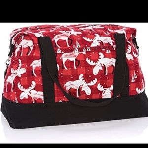 Thirty-One Retro Metro Weekender Bag Moosin’ Around- new w/o tag